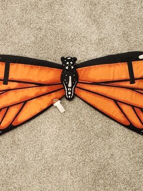 Adventure Planet Monarch Orange Butterfly Wings Costume Play Dress Up